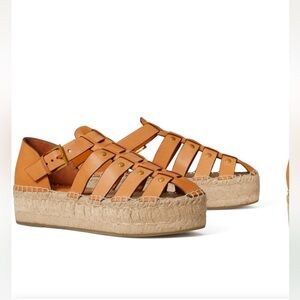 Tory Burch Fisherman Flatform Espadrilles NIB